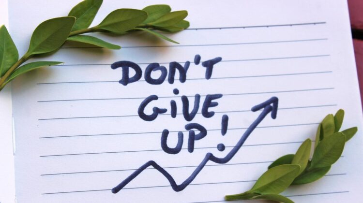 never give up quotes