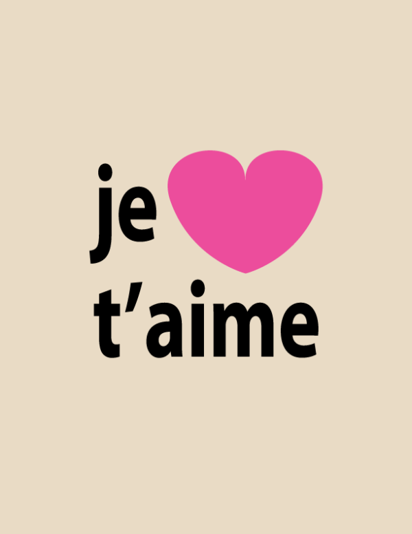 I Love You in French