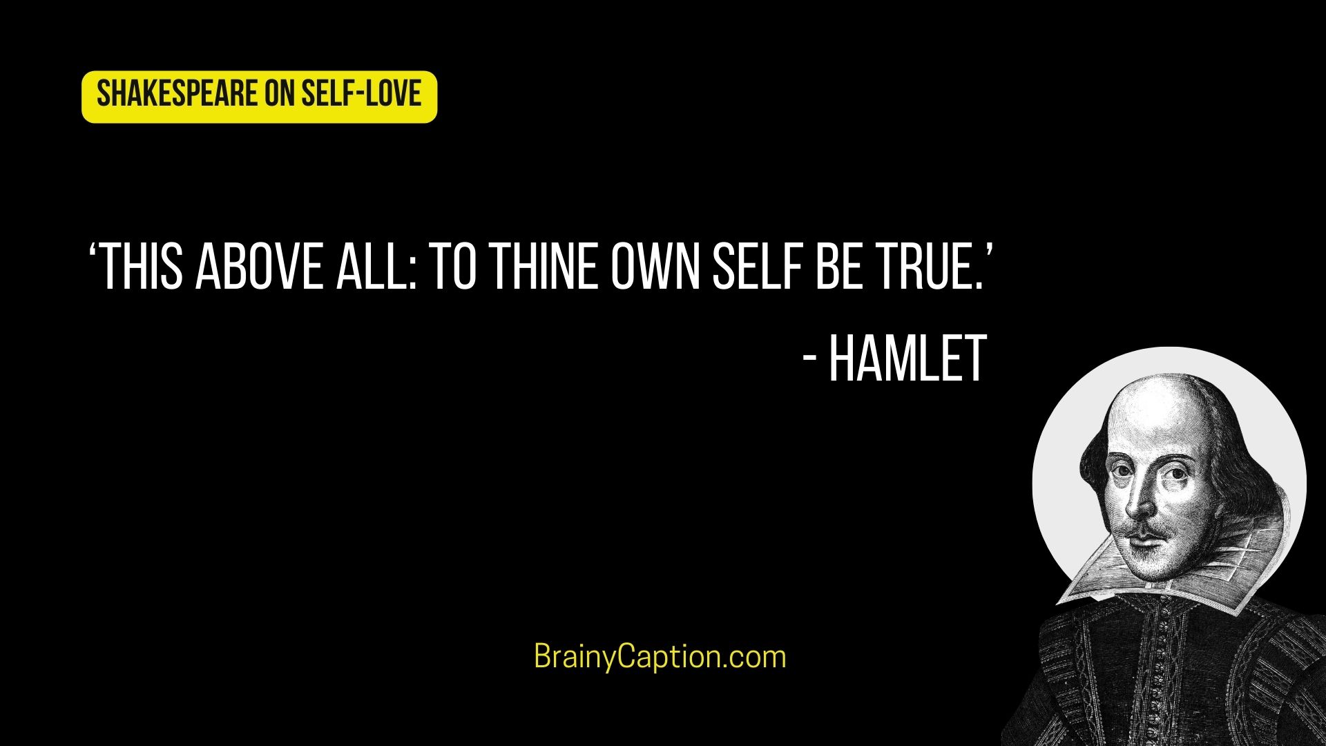 Shakespeare quotes on self love from Hamlet